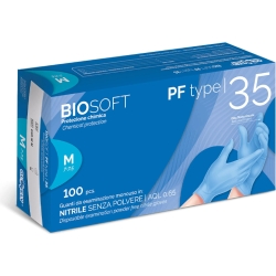Sensitive - Guanti in nitirile monouso blu misura l 100 guanti