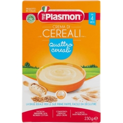 Plasmon crema ai 4 cereali indicato dal 4 mese 230 g