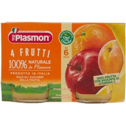 Plasmon Omogeneizzato 4 Frutti 2 vasetti da 104 g