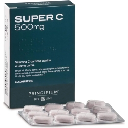 Principium Super C 500 mg 24 Compresse - Integratore Immunostimolante Di Vitamina C