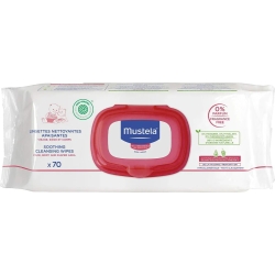 Mustela salviette detergenti lenitive pelli sensibili 70 salviettine