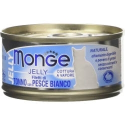 Jelly - filetti di di Tonno con Pesce Bianco Per Gatti 80 gr