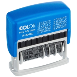 Timbro Polinomio con datario autoinchiostrante S120WD