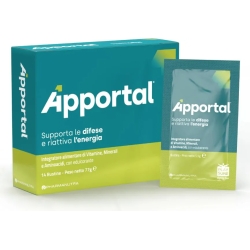 Apportal 14 bustine - Integratore di vitamine e minerali