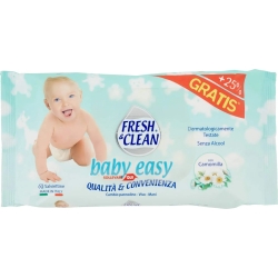 Fresh & Clean Baby Easy - 60 Salviettine umidificate bimbo