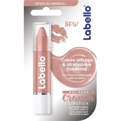 LABELLO Crayon Lipstick - Balsamo Labbra Colorato N. 01 Nude