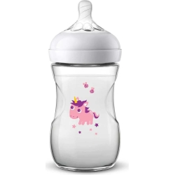 Avent biberon natural flusso lento 1m+ 260 ml unicorno
