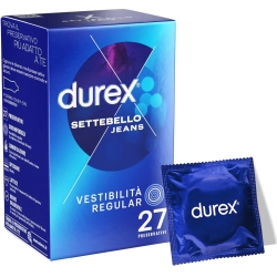 Durex Jeans - confezione da 27 preservativi con forma easy-on