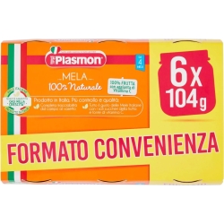 Plasmon Omogeneizzato di mela - 6 vasetti da 104 g
