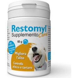 Restomyl - Supplemento per Cane controlla placca e tartaro 60 g