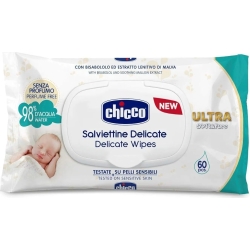 Chicco 60 salviette delicate ultra soft & Pure