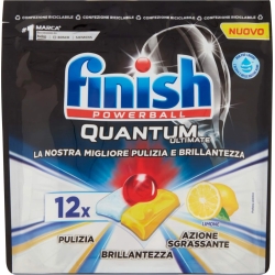 Quantum ultimate limone sgrassante - 12 capsule per lavastoviglie