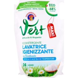 CHANTECLAIR Vert - Ecoricarica per Lavatrice Igienizzante con bicarbonato 1224 ml