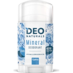 Optima Naturals Deo Naturals Mineral - Deodorante Stick senza profumo 100 g