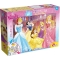 Princess puzzle da pavimento double-face 60 pezzi 70x50 cm