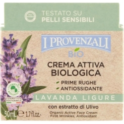 I Provenzali Crema Attiva Biologica Antiossidante E Antirughe Alla Lavanda 50 Ml