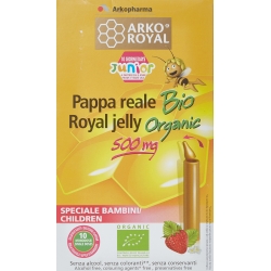 Arkopharma pappa reale bio 500 mg - ricostituente per bambini 10 flaconcini