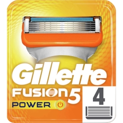 GILLETTE Fusion 5 Power - 4 Testine Di Ricambio