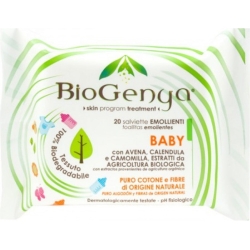 salviettine baby cotone - 20 salviette biodegradabili
