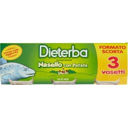 omogeneizzato nasello - 3 vasetti da 80 g