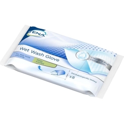 Tena Wet Wash Glove - 8 Guanti Per La Detersione