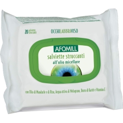 Afomill - 20 Salviette Struccanti Con Olio Micellare