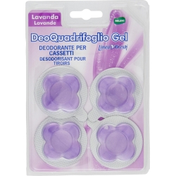 Fresh DeoQuadrifoglio Gel - Deodorante per cassetti 4 pastiglie - fragranze assortite
