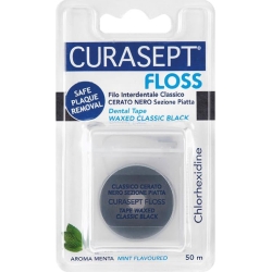 Curasept Floss Nero - Filo interdentale 50 m