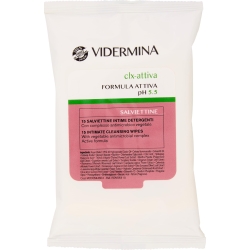 Vidermina Clx Attiva Formula Attiva pH 5,5 - 15 Salviettine Intime Detergenti