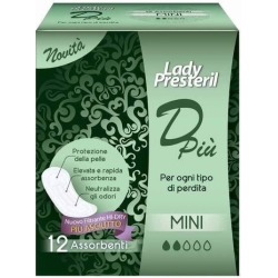 Lady Presteril DPiù - 12 assorbenti Mini per ogni tipo di perdita