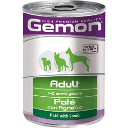 GEMON Adult paté con Agnello - Cibo umido per cani 400 gr