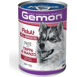 GEMON Adult paté con trippa di manzo - Cibo umido per cani 400 gr