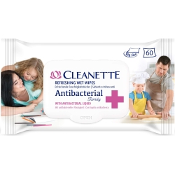 Salviettina antibatterica confezione con placchetta - 60 salviette