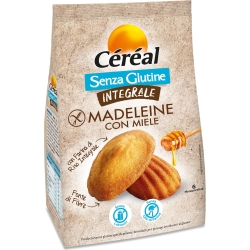 Madeleine con miele integrali senza glutine 170 g
