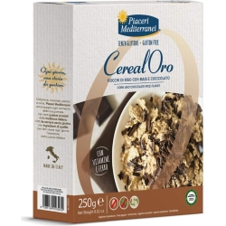 Cerealoro - Fiocchi di Riso e Mais con cioccolato senza glutine 250 g