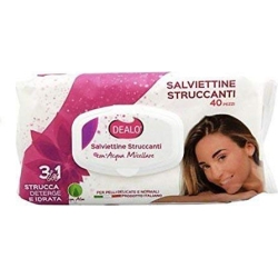 Dealo Salviettine Struccanti 3in1 Con Acqua Micellare - 40 Salviette