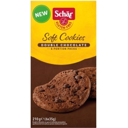 Soft Cookies - Biscotti Senza Glutine Double Chocolate 210 G