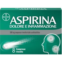 Aspirina Dolore e Infiammazione - 8 Compresse rivestite 500 mg