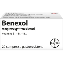 Benexol 20 compresse - farmaco a base di vitamina b1, b6 e b12
