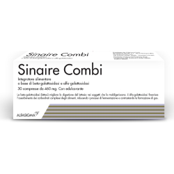 sinaire combi 30 compresse - integratore contro i gas intestinali