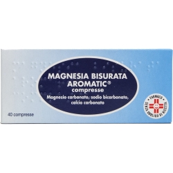 Magnesia Bisurata Aromatic - Contrasta l'Acidità di Stomaco 40 pastiglie