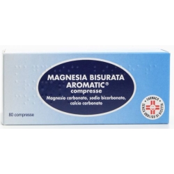 Magnesia Bisurata Aromatic 80 pastiglie - contrasta l'acidità di stomaco
