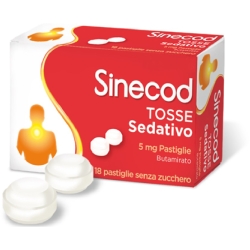 Sinecod Tosse Sedativo 5 mg - Calmante della Tosse 18 pastiglie