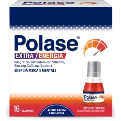 Polase extra energia 16 flaconcini gusto frutti rossi