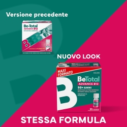 Be-Total Advance B12 50+ Anni - Integratore Per L'Energia 30 Flaconcini