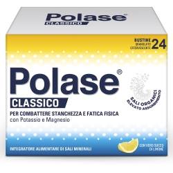 Polase Classico 24 Bustine Effervescenti Gusto Limone - Integratore per la stanchezza (confezione ammaccata)