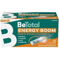 BE-TOTAL Energy Boom 20 Stick Liquidi - Integratore Energizzante