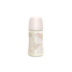 Suavinex Poetry - Biberon Tettarella simmetrica SX pro Flusso denso 270 ml rosa