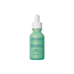 Miamo Crema Solare Viso 50+ SPF Siero Anti-Rossori Redness Defense Cover Sunscreen Drops Protezione Molto Alta 30 ml