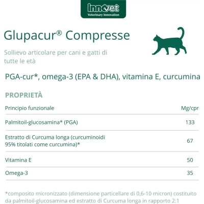 Glupacur 30 compresse - Mangime supplementare per cani e gatti (Confezione Ammaccata)
